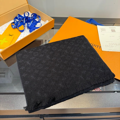 Louis Vuitton Monogram Classic Scarf "Black"