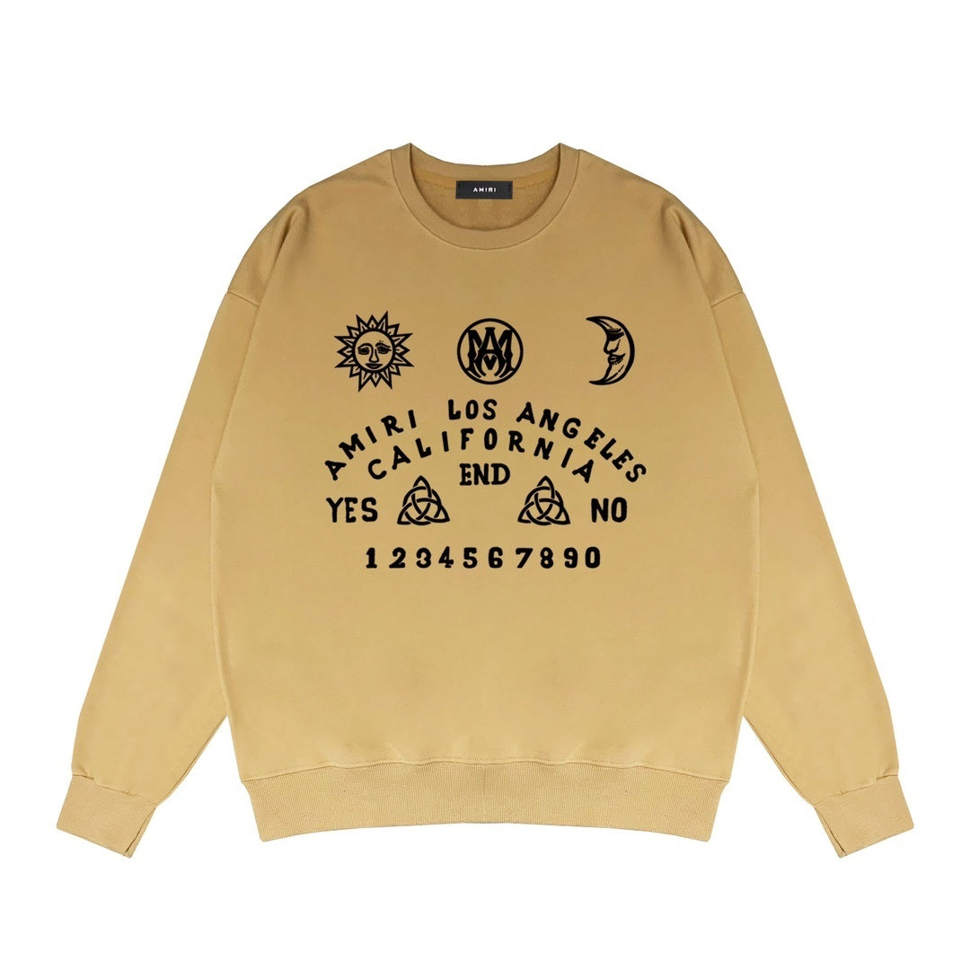 Amiri Ouija Board Sweatshirt "Sand-Black"