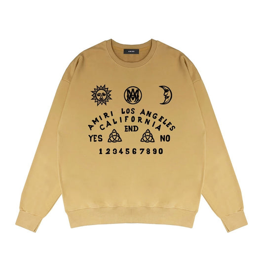 Amiri Ouija Board Sweatshirt "Sand-Black"