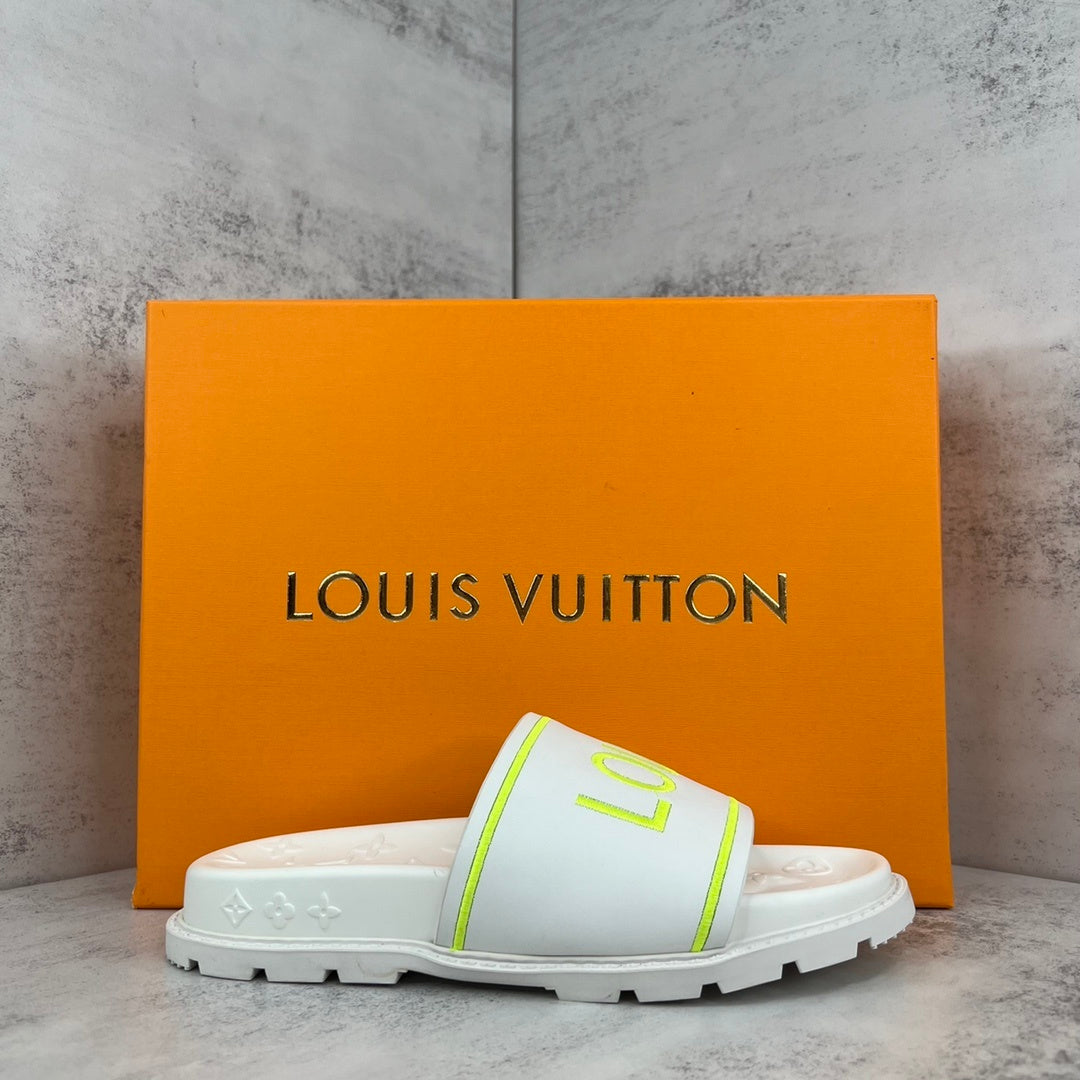 Louis Vuitton Slides "White-Lime"