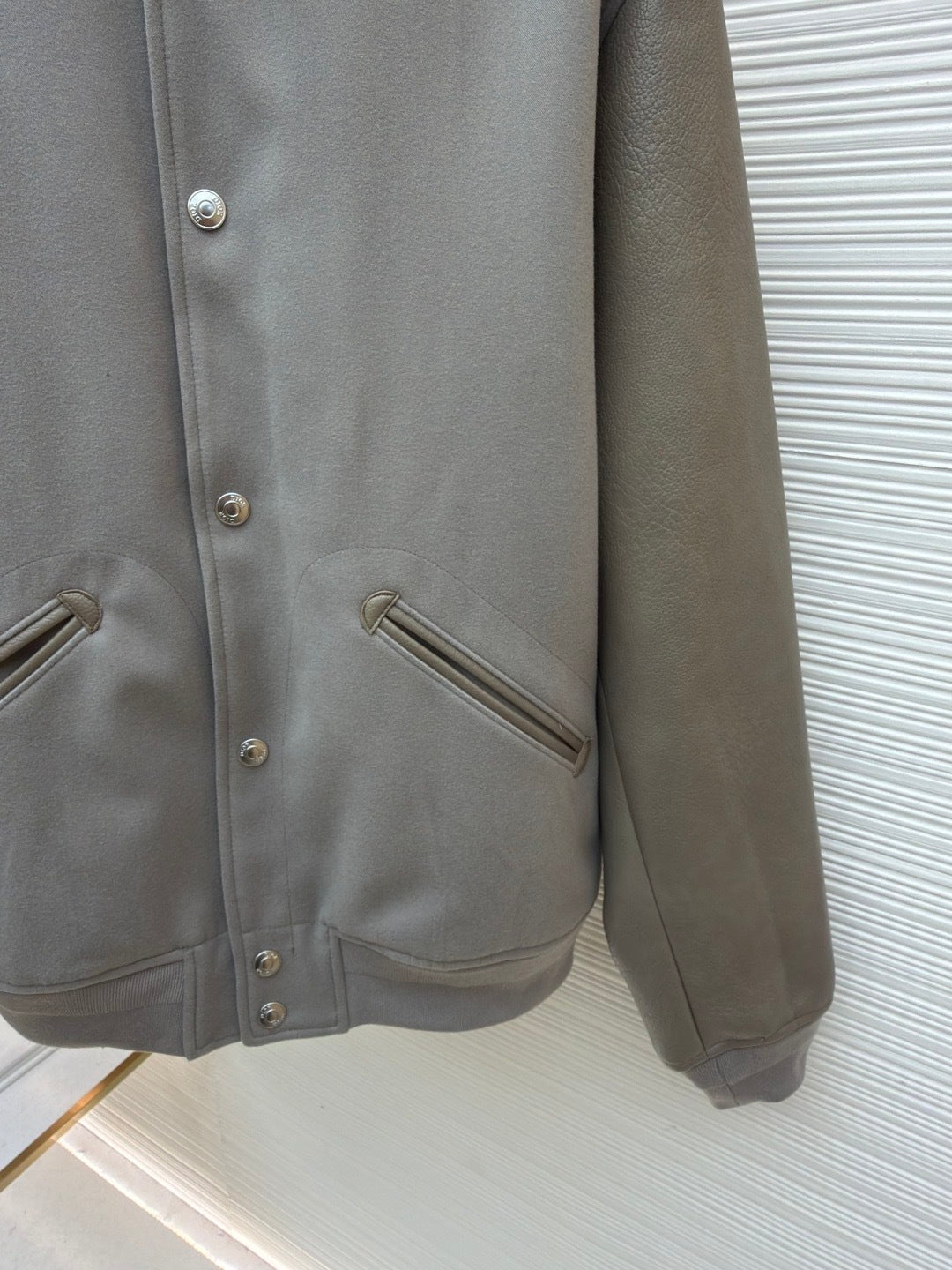 Dior And Hylton Nel Varsity Jacket "Beige"