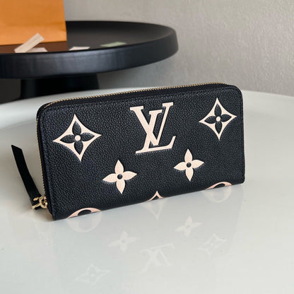 Louis Vuitton Zippy Wallet "Bicolor Monogram Empreinte Leather"
