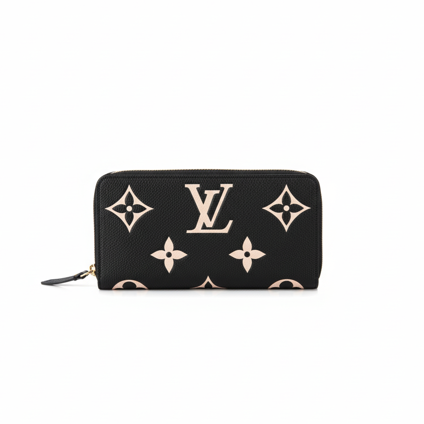 Louis Vuitton Zippy Wallet "Bicolor Monogram Empreinte Leather"