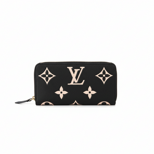 Louis Vuitton Zippy Wallet "Bicolor Monogram Empreinte Leather"