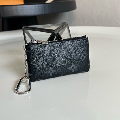 Louis Vuitton Key Pouch "Monogram Eclipse"