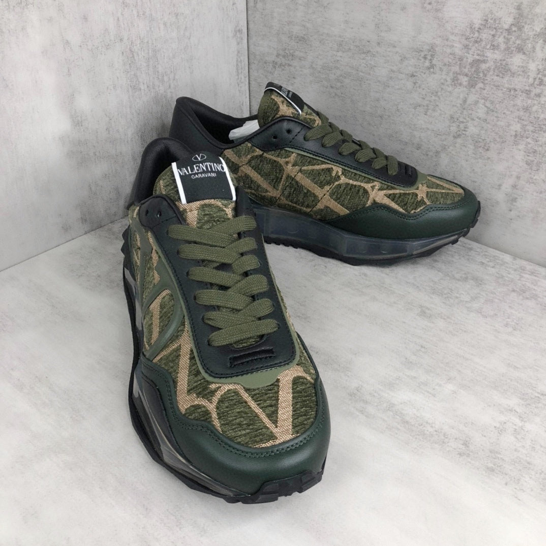 Valentino Garavani Netrunner "Green-Black-Beige Monogram"