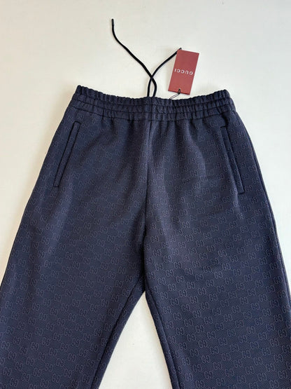 Gucci GG Technical Jersey Sportswear Pant "Navy Blue"