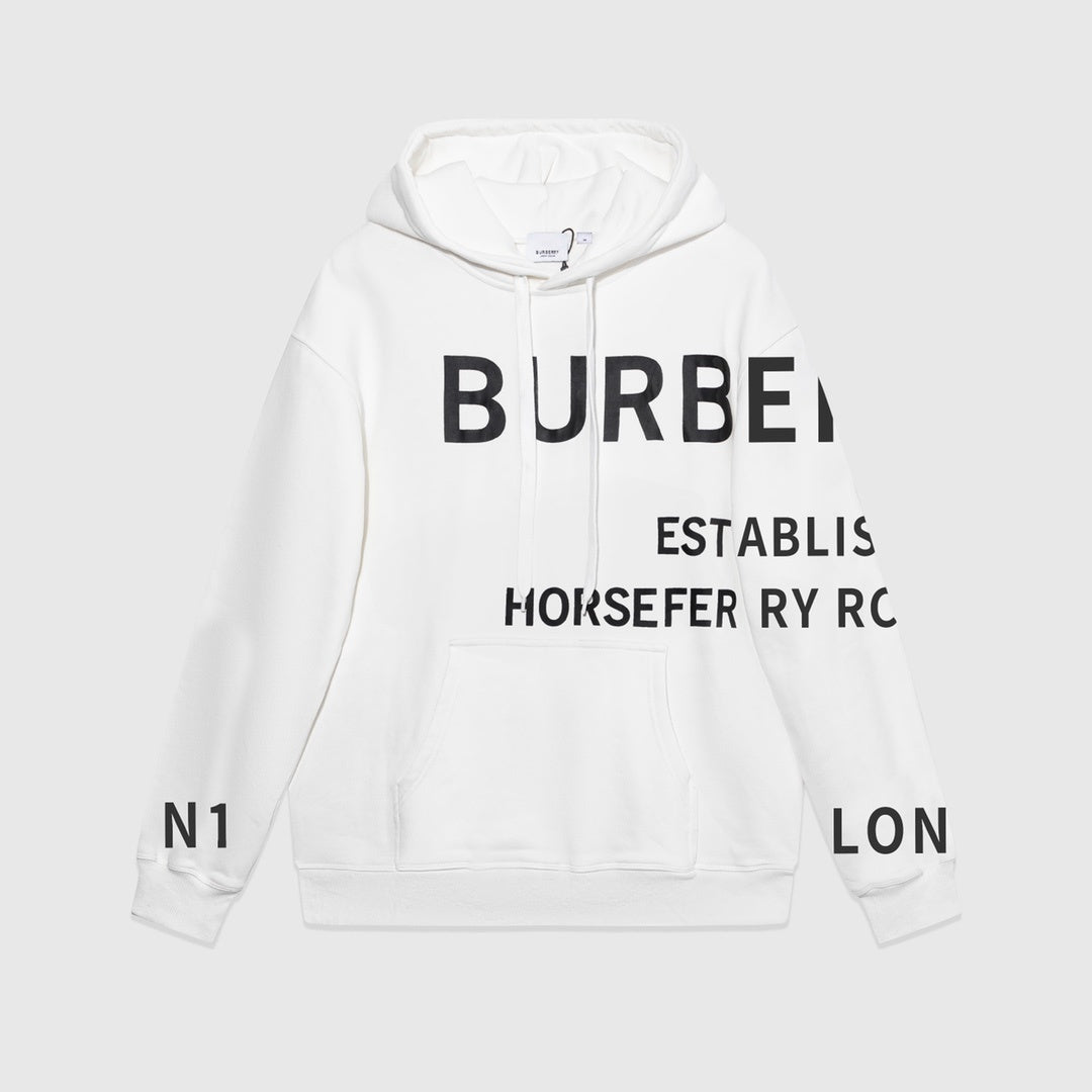 Burberry Horseferry Print Hoodie "White"