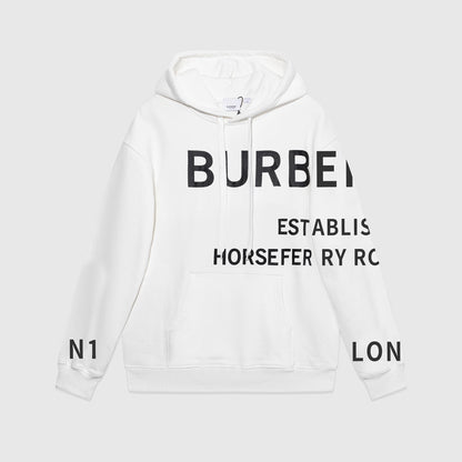 Burberry Horseferry Print Hoodie "White"