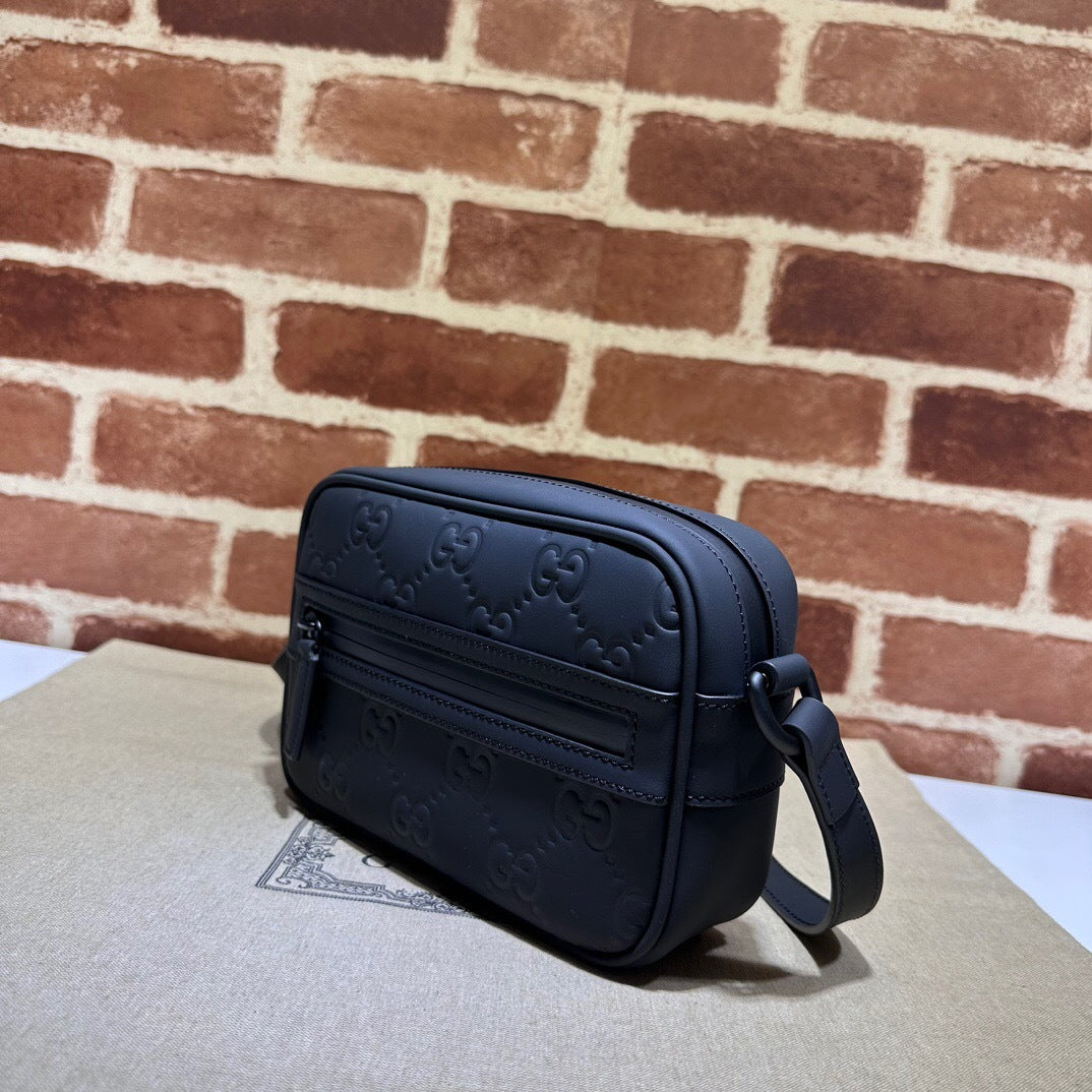 Gucci Rubber Effect Monogram GG Crossbody Bag