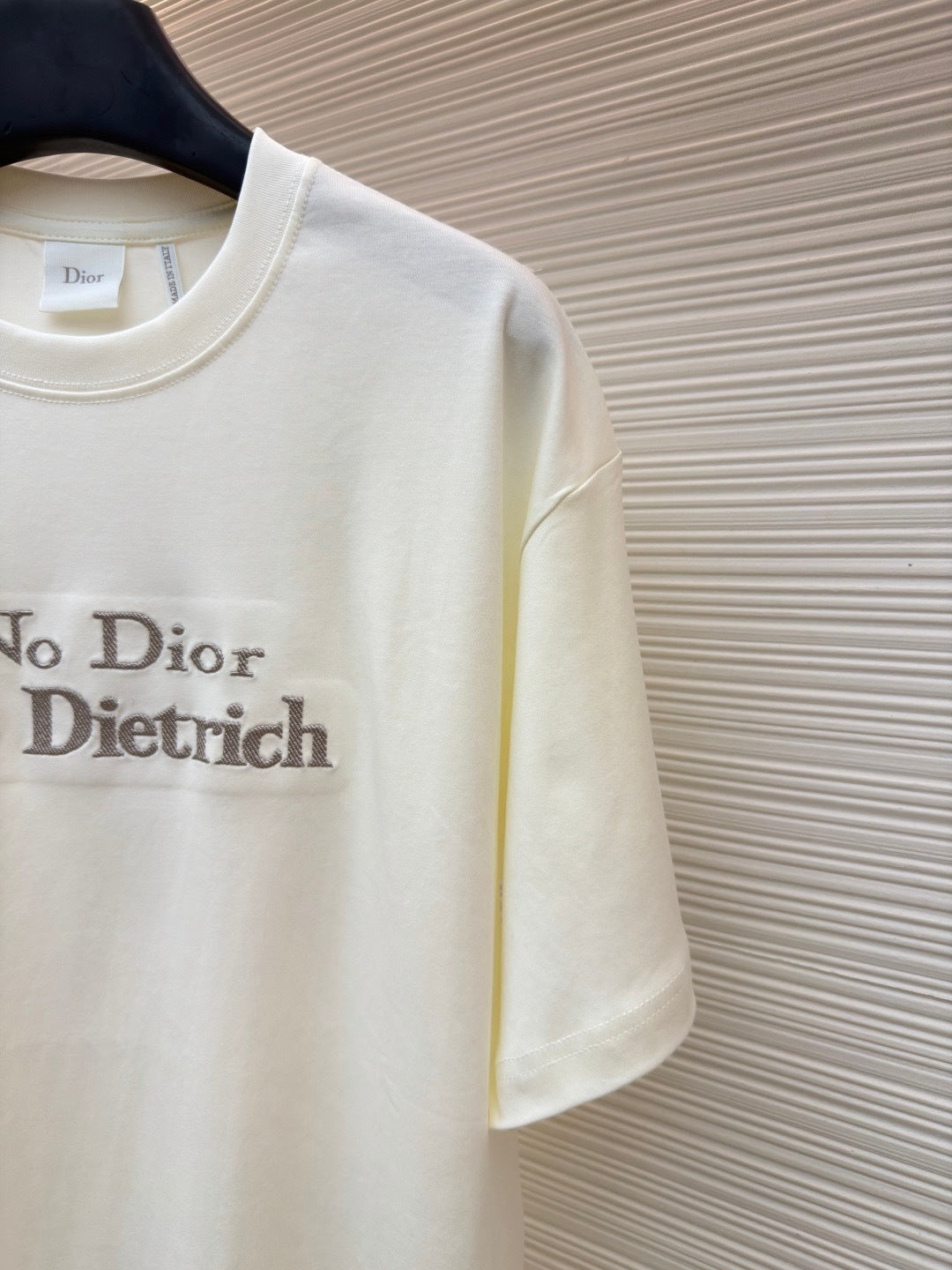 Dior T-Shirt with Embroidery "White Cotton Jersey"