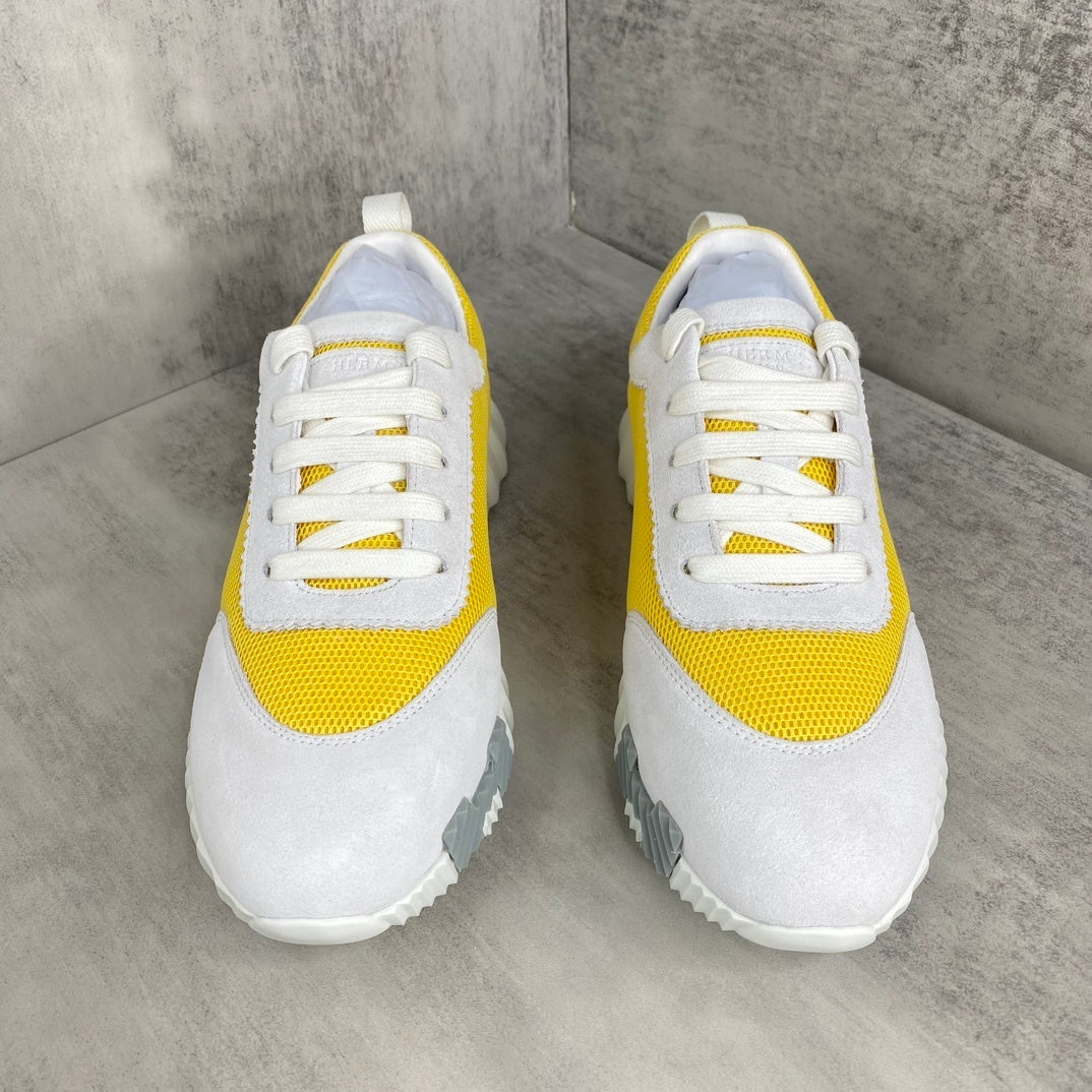 Hermes Bouncing Sneakers "Yellow-Grey"