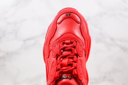 Balenciaga Triple S "Red-All Over Logo"