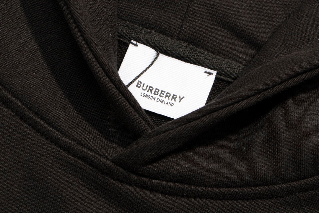 Burberry Logo Print Hoodie "Black"
