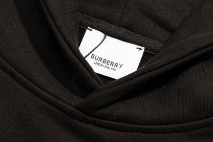 Burberry Logo Print Hoodie "Black"