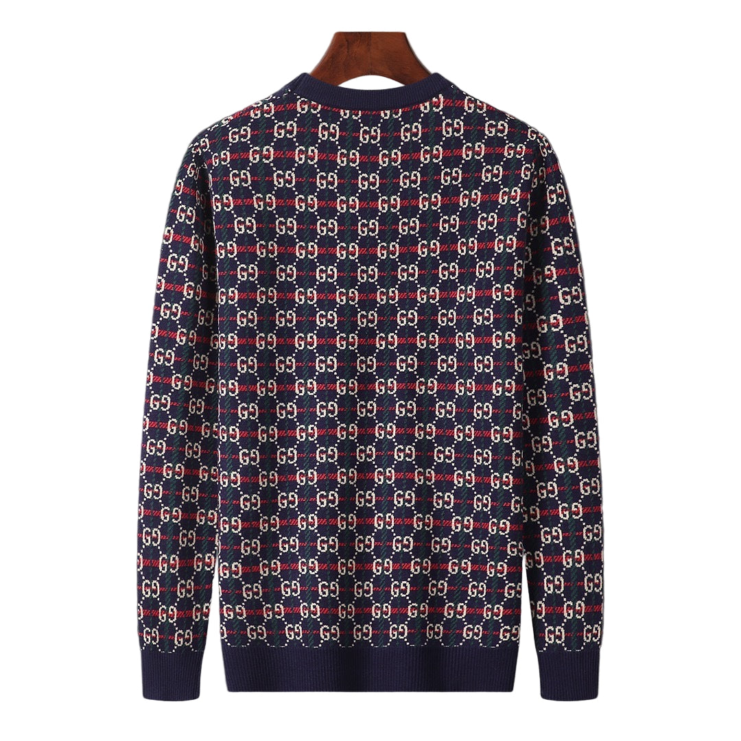 Gucci Sweater "Navy Blue-Green-Red"