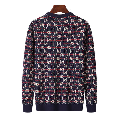Gucci Sweater "Navy Blue-Green-Red"