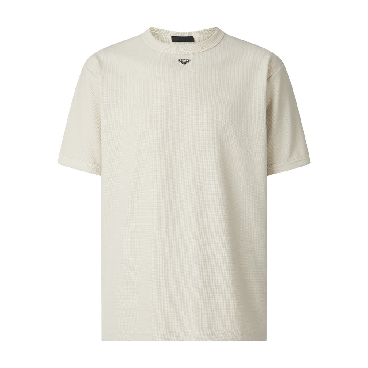 Prada Cotton T-shirt "Limestone"