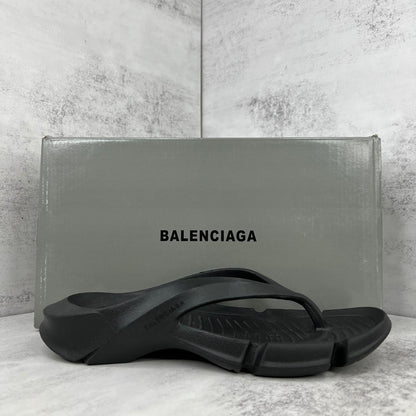 Balenciaga Mold Thong Flip-Flops "Black"