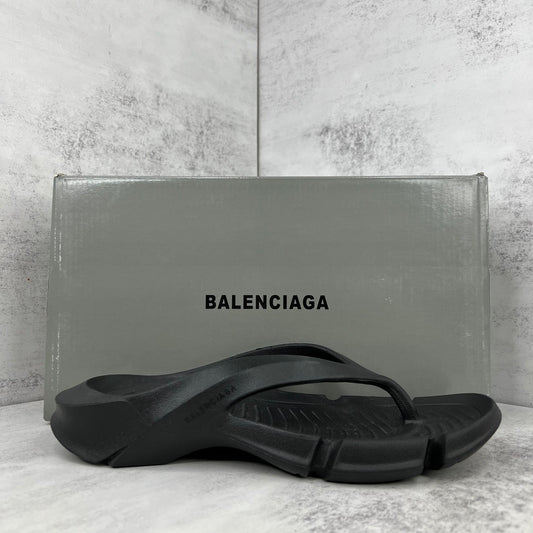 Balenciaga Mold Thong Flip-Flops "Black"