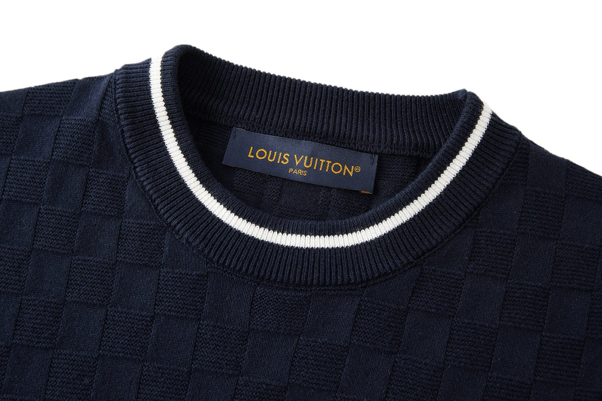 Louis Vuitton Damier Terry Tennis T-Shirt "Dark Navy"