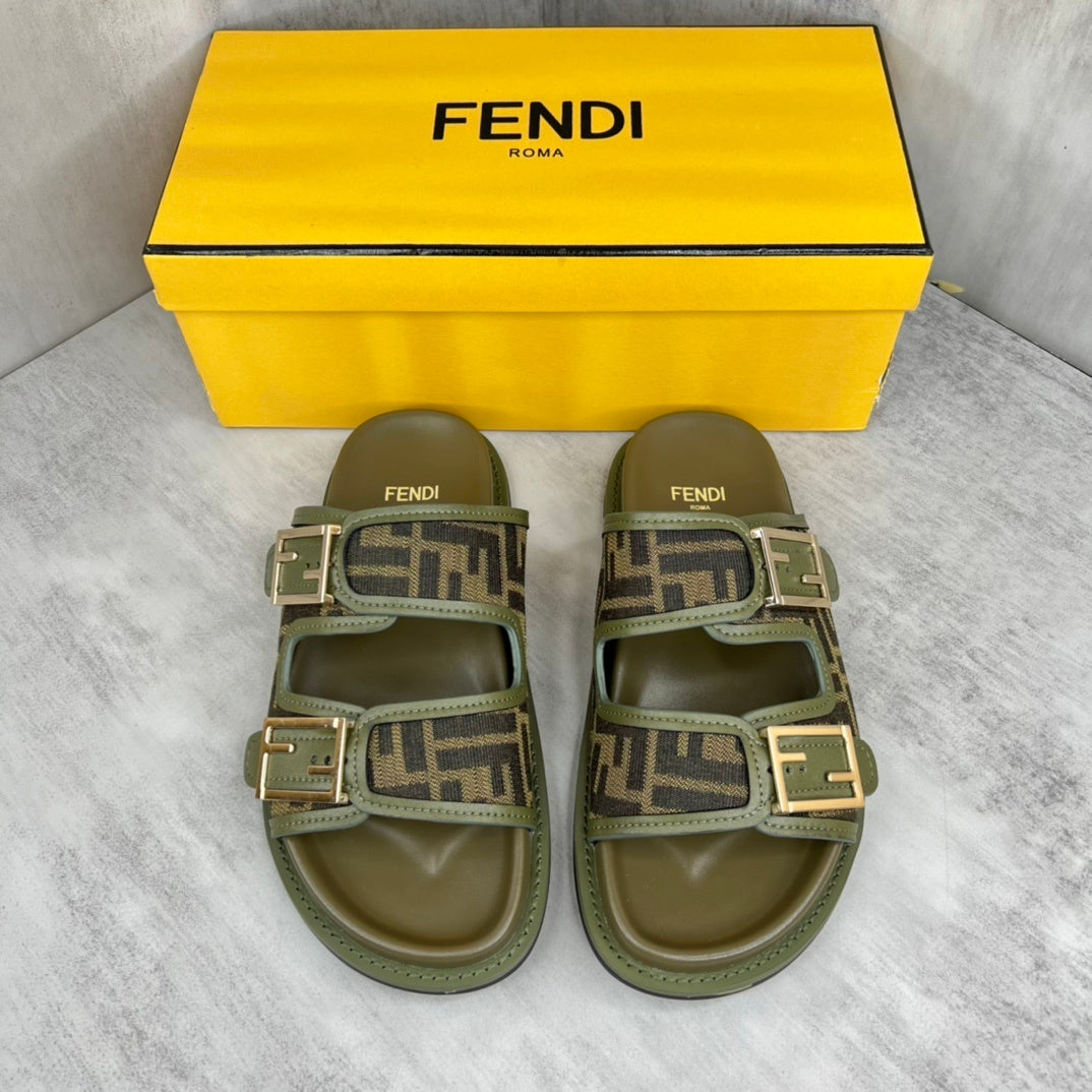 Fendi Sandals "Army Green"