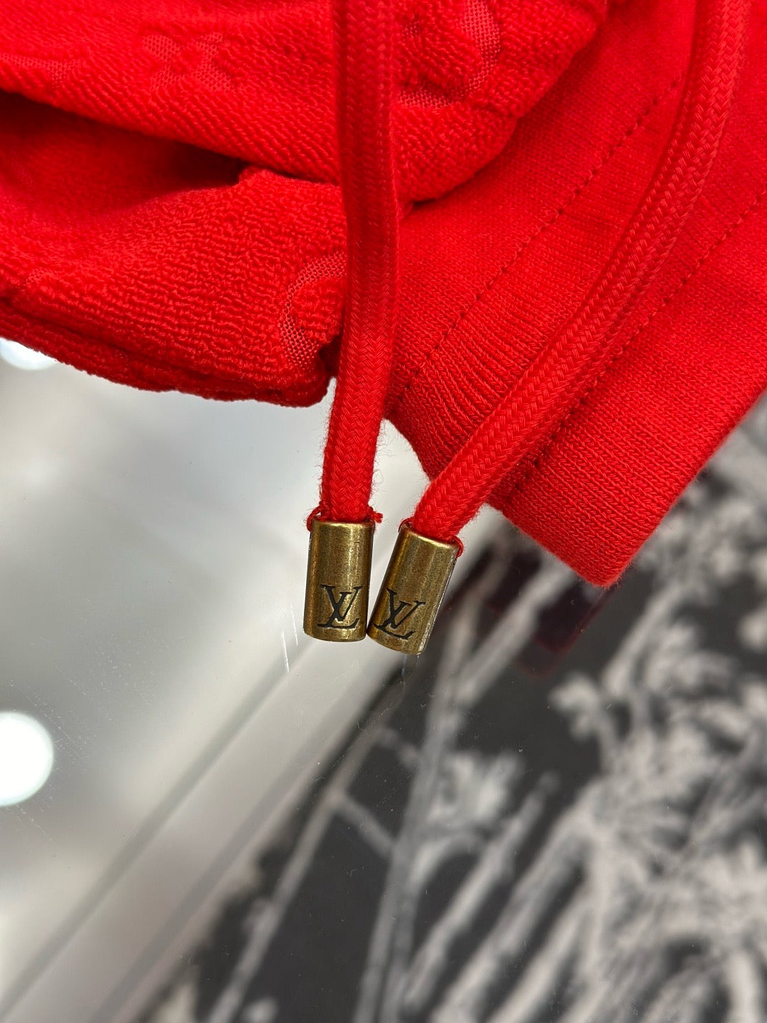 Louis Vuitton Monogram Terry Shorts "Aurora Red"