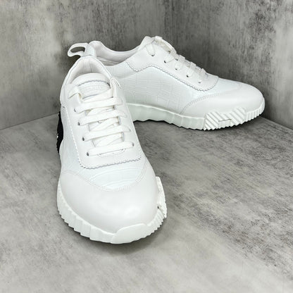 Hermes Bouncing Sneakers "White Crocodile Pattern"
