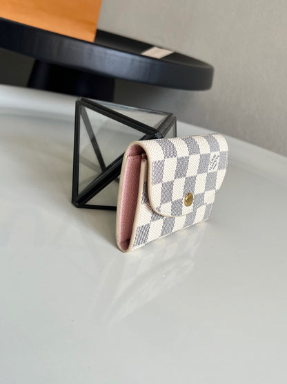 Louis Vuitton Rosalie Coin Purse "Damier Azur Canvas"