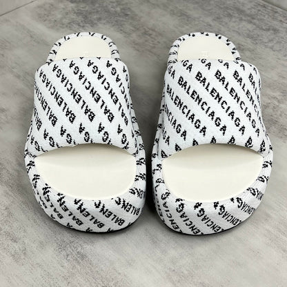 Balenciaga Slides "White-Black"