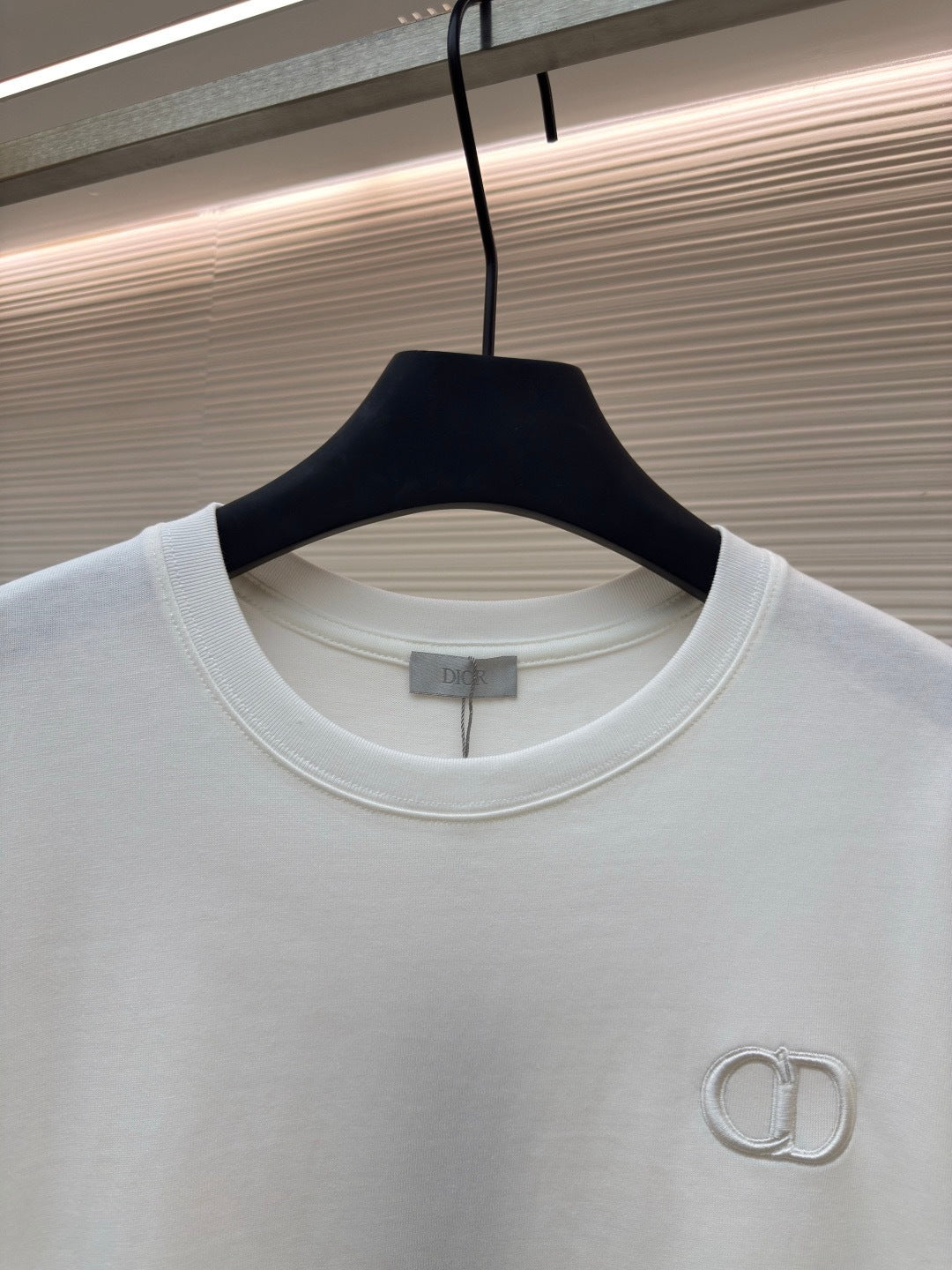 Dior CD Icon T-Shirt "White Cotton Jersey"