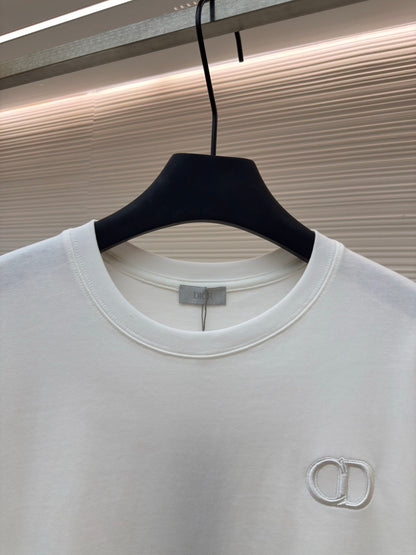 Dior CD Icon T-Shirt "White Cotton Jersey"