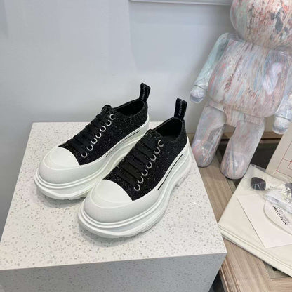 Alexander McQueen Tread Slick Low "Galaxy Black"