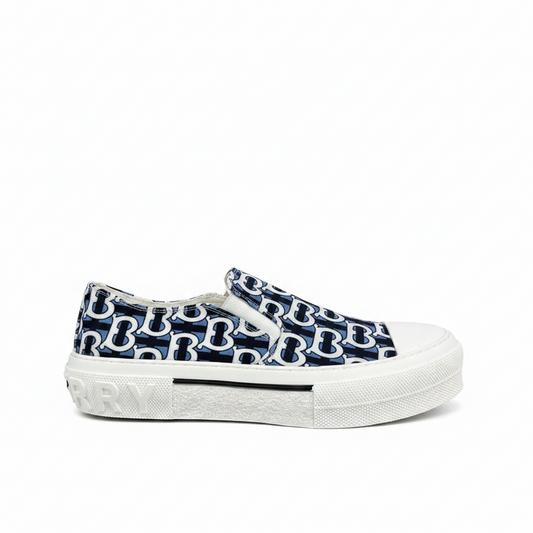 Burberry Slip-On "Blue-White Monogram"