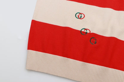 Gucci Polo Sweater "Ivory-Red-Green"