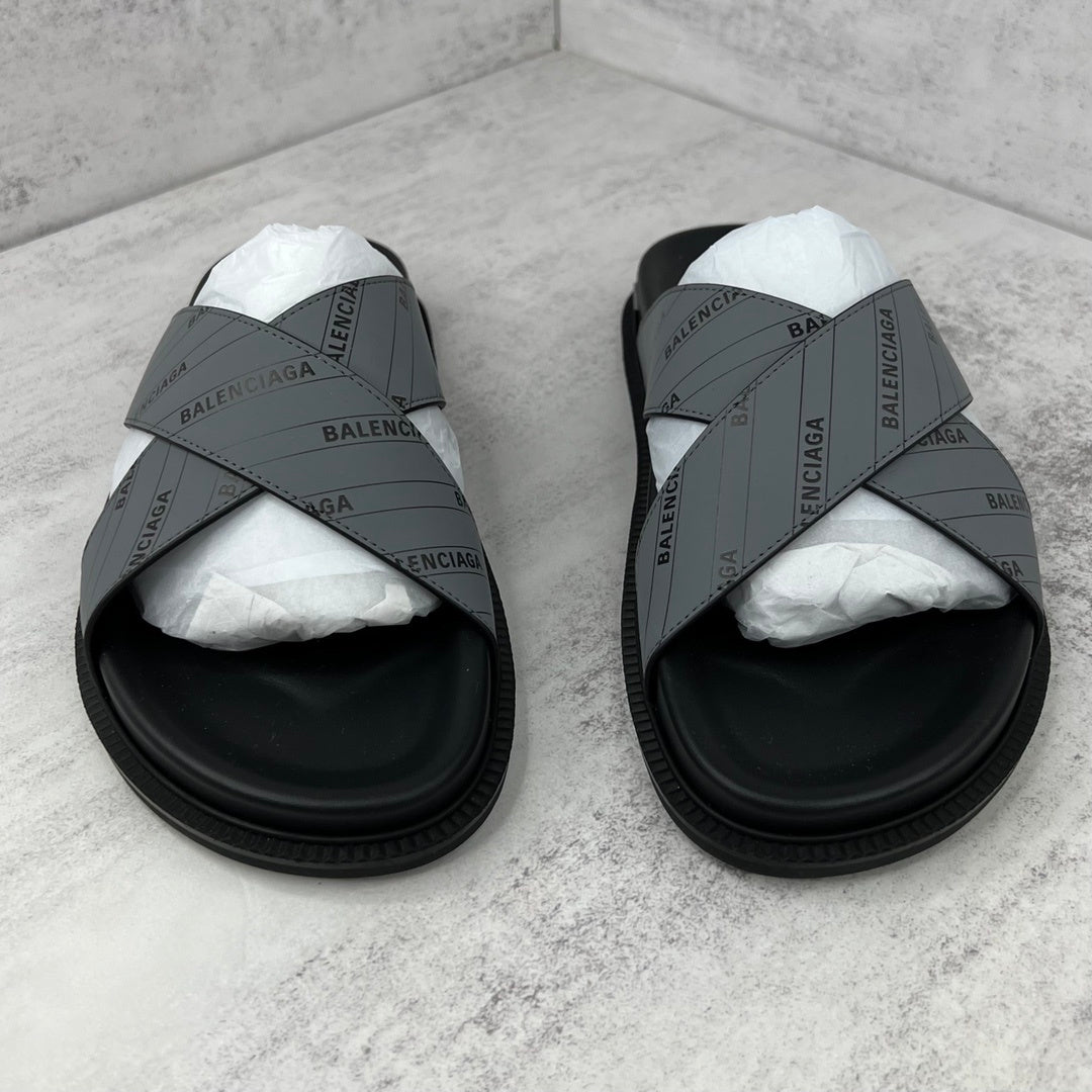 Balenciaga Slides "Black-Grey"