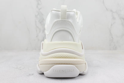 Balenciaga Triple S "White Leather Gloss"