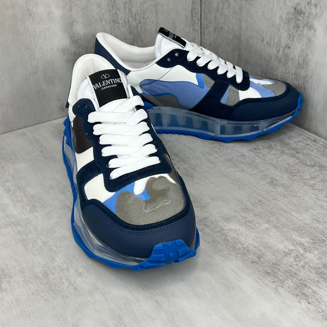 Valentino Garavani Netrunner "Blue-White Camo"