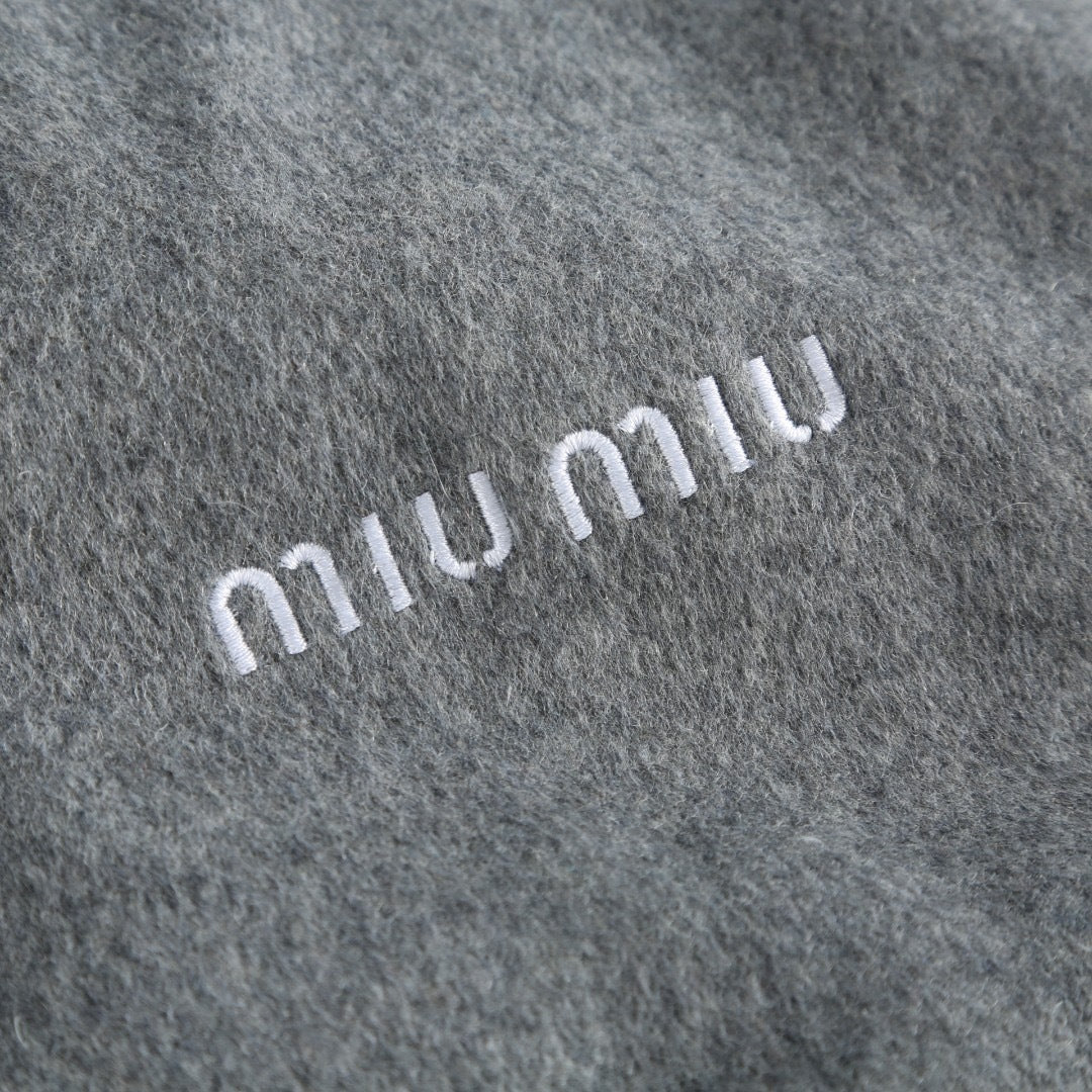 Miu Miu Fleece Down Jacket "Grey"