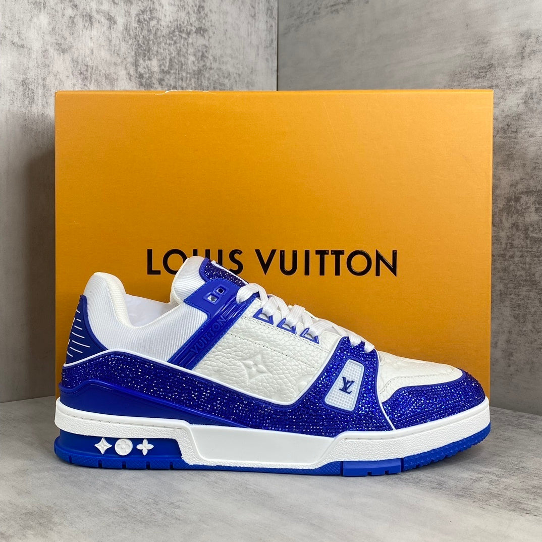 Louis Vuitton Trainers "Blue-White" Crystals