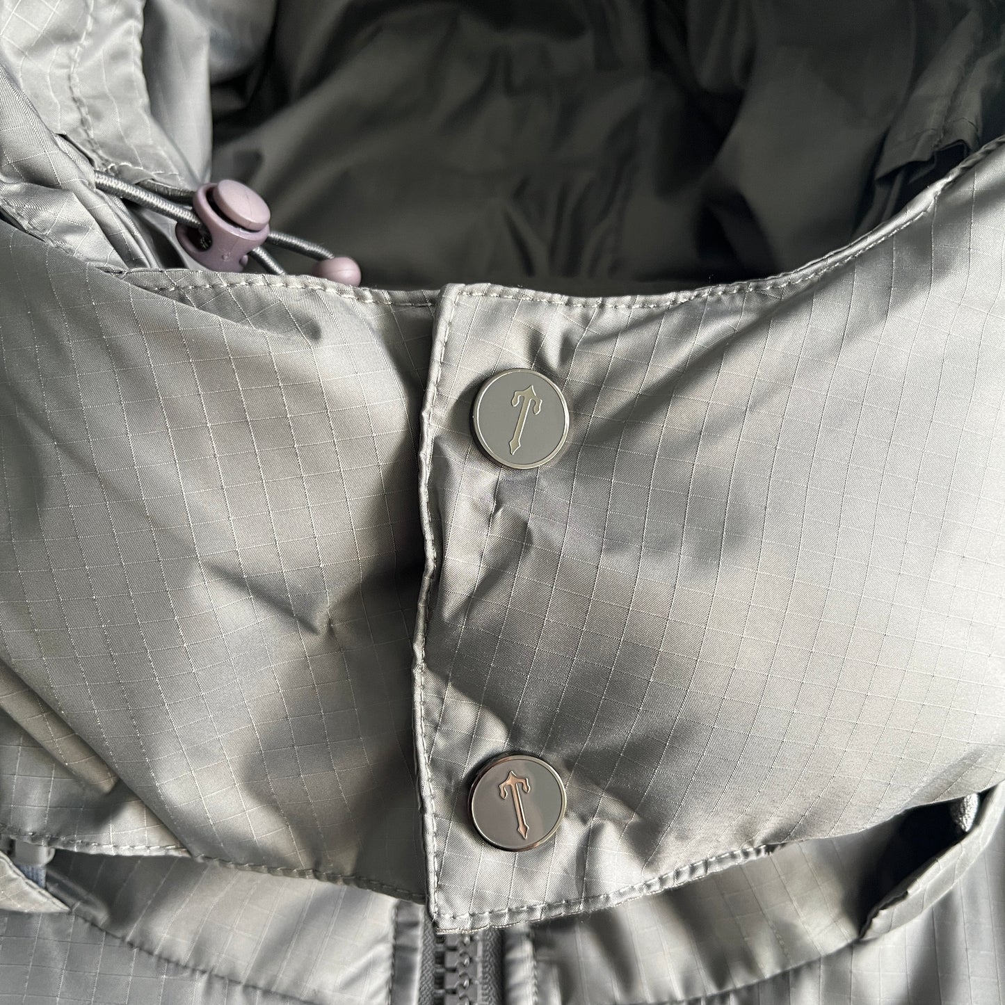 Trapstar Shooters Down Jacket "Grey-Reflective Logo"