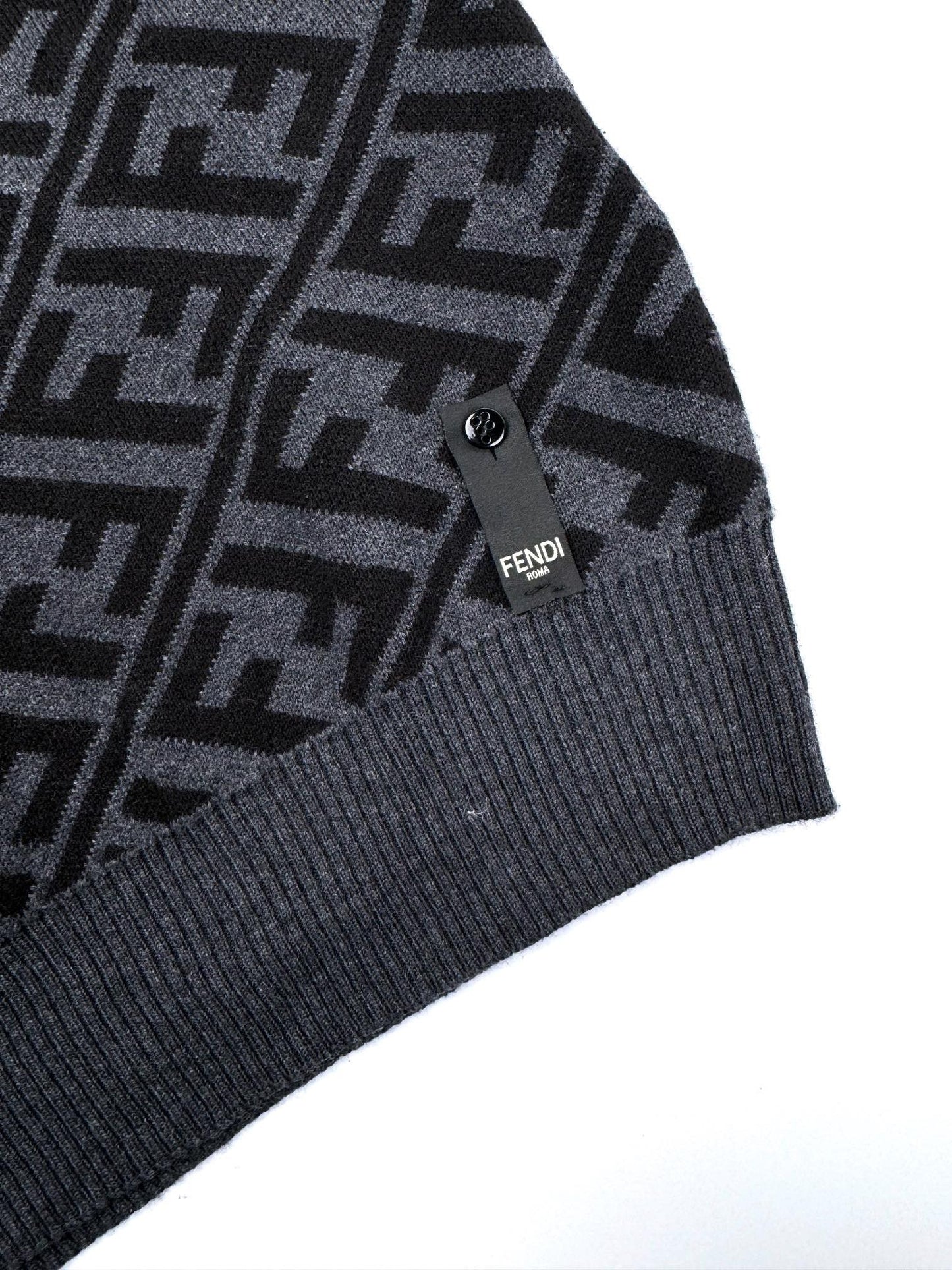 Fendi FF Monogram Sweater "Grey-Black"
