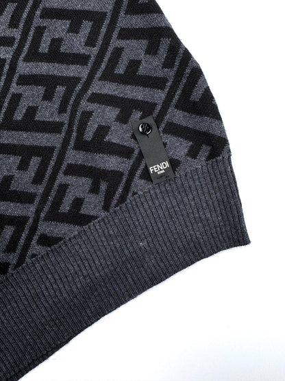 Fendi FF Monogram Sweater "Grey-Black"