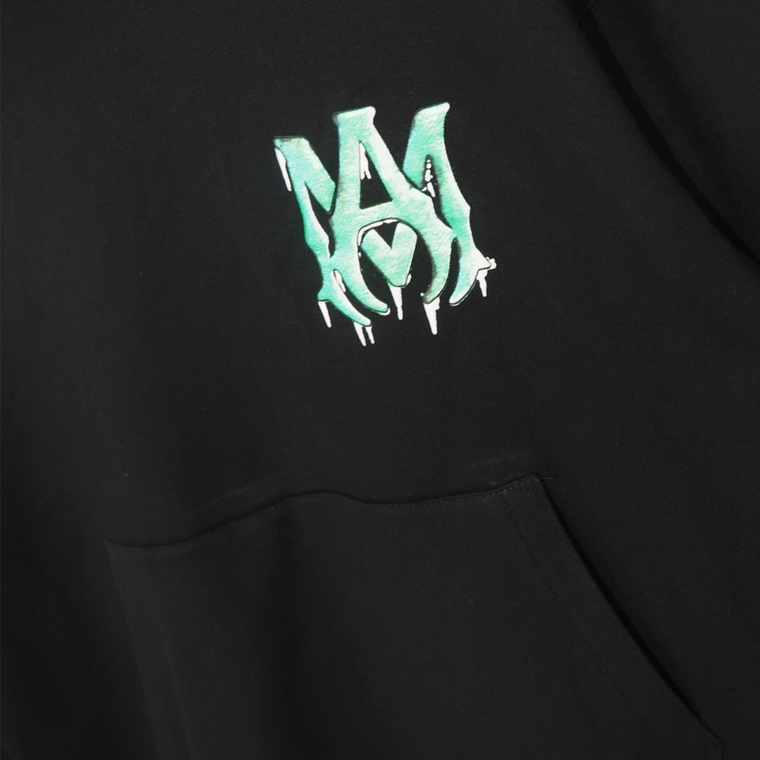 Amiri Watercolor MA Hoodie "Black"