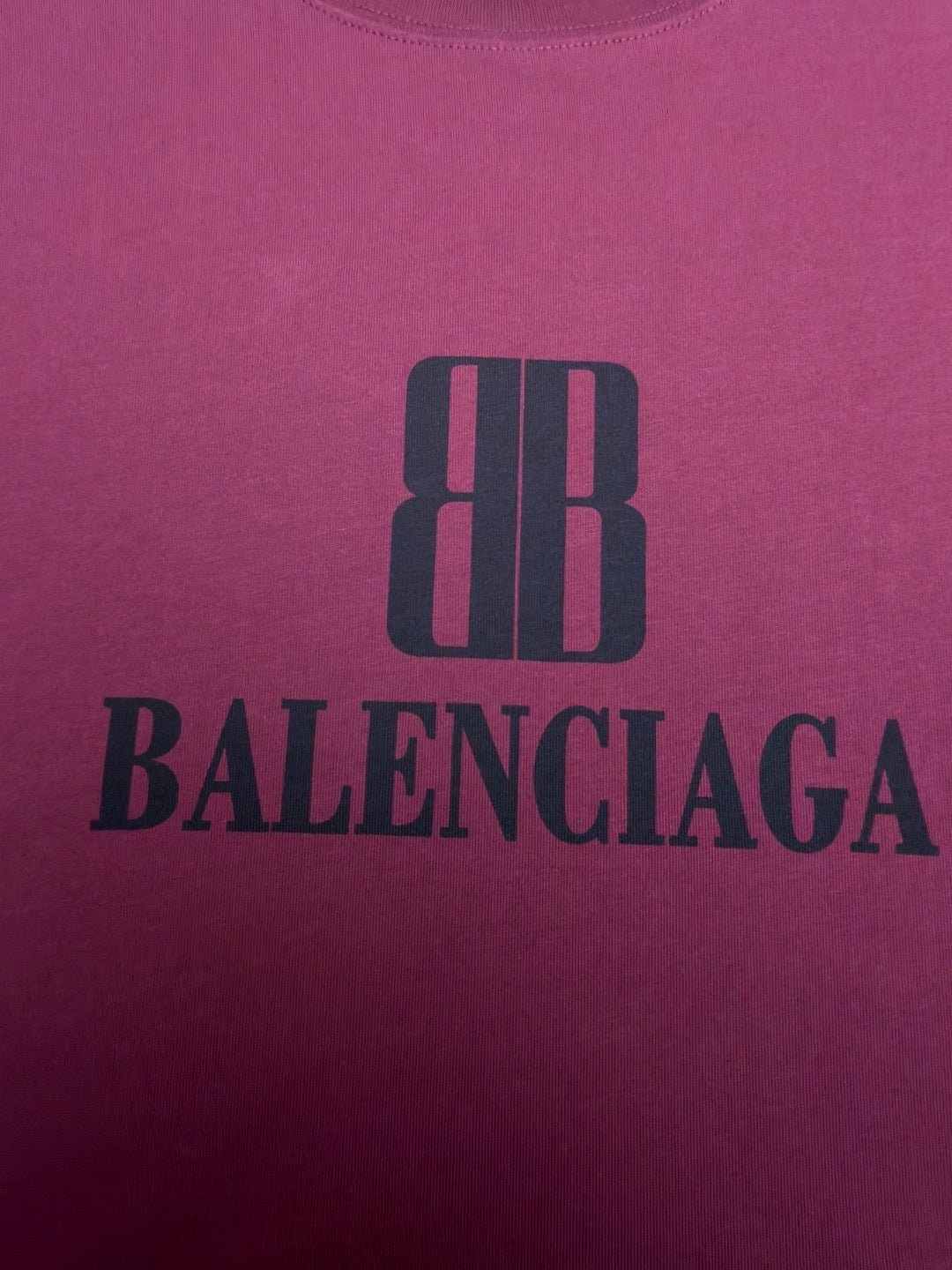 Balenciaga Nano BB T-Shirt "Burgundy"