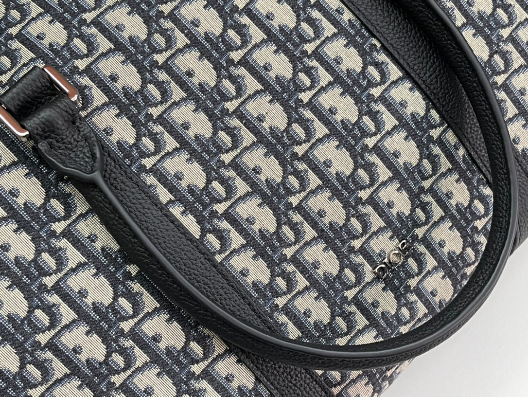 Dior Lingot 50 Oblique Jacquard Duffel Bag