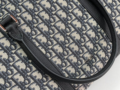 Dior Lingot 50 Oblique Jacquard Duffel Bag