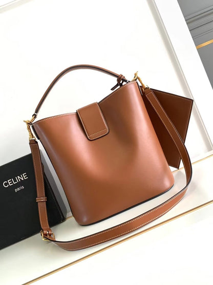 Celine Medium Bucket Louise in Smooth Calfskin