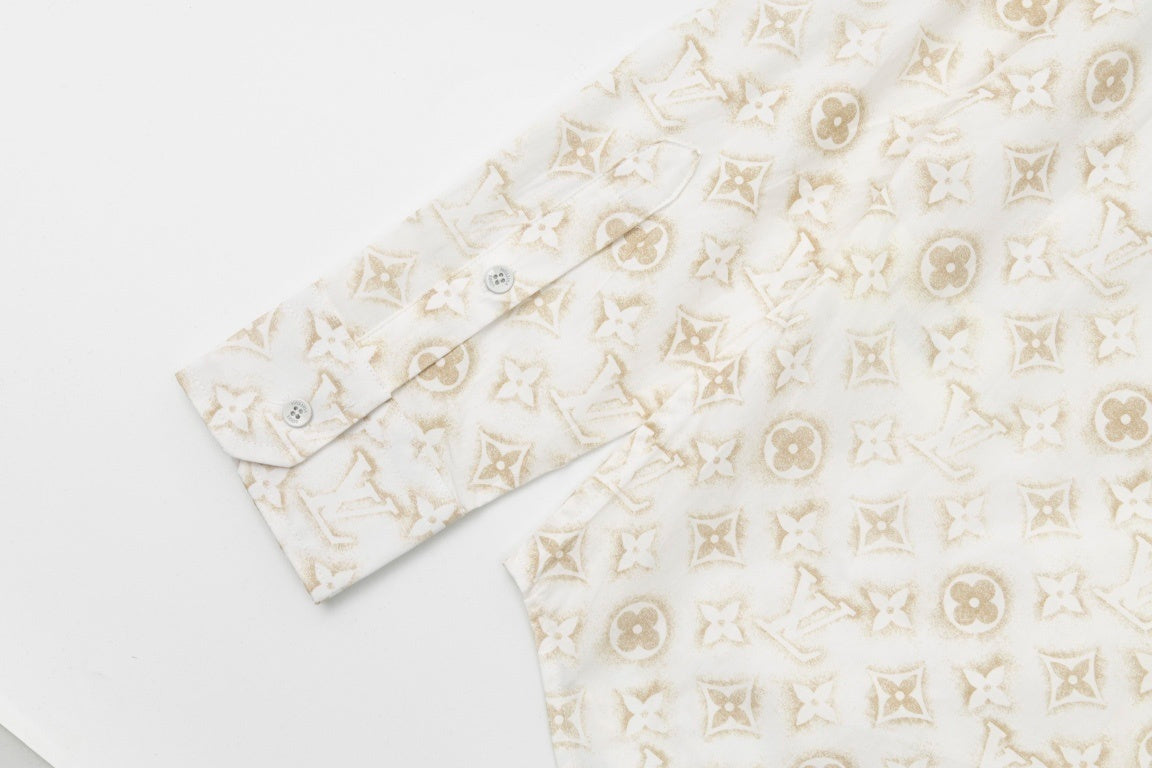 Louis Vuitton Monogram Shirt "White-Beige"