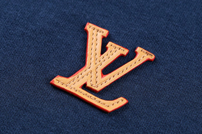 Louis Vuitton Zippered Hoodie With Signature "Blue"